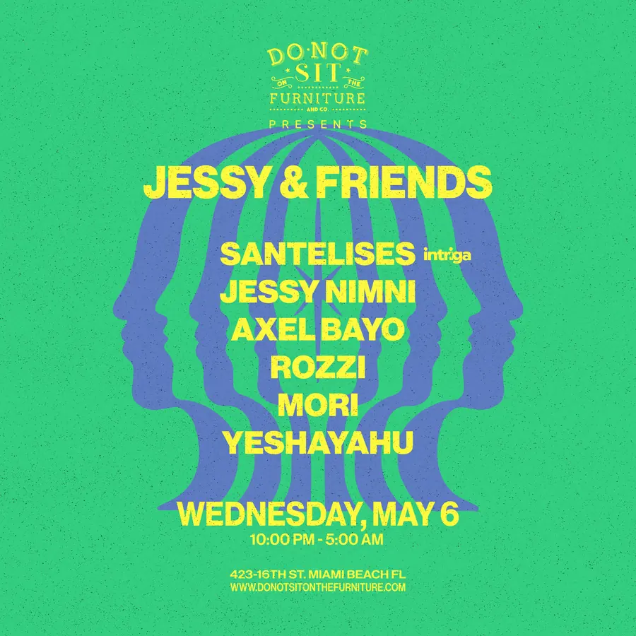 Flyer — Intriga Collective, Intriga at Do Not Sit at Do Not Sit On The Furniture, Wed 6 May 2026