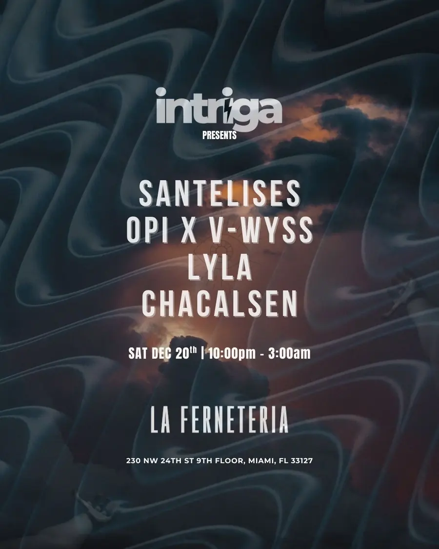 Flyer — Intriga Collective, Intriga at La Ferneteria at La Ferneteria, Sat 20 Dec 2025