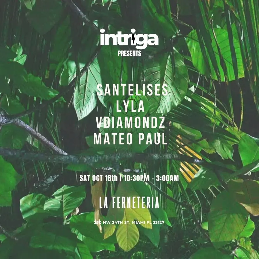 Flyer — Intriga Collective, Intriga at La Ferneteria at La Ferneteria, Sat 18 Oct 2025