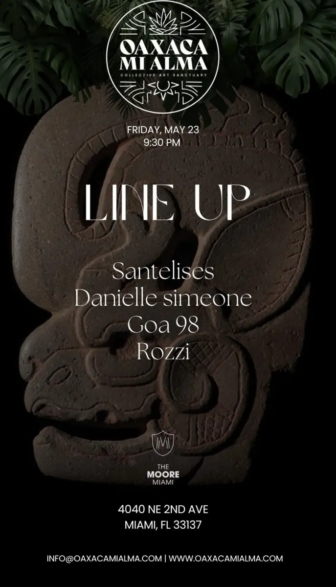Flyer — Intriga Collective, Oaxaca Miami at Oaxaca Miami, Fri 23 May 2025